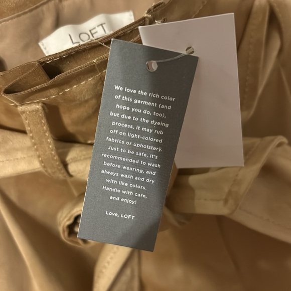 Loft Tan Skirt with belt and pockets size 4 - Picture 5 of 6